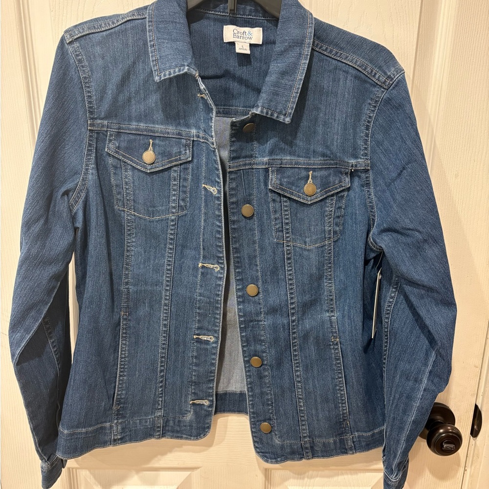 Croft & Barrow Blue Jean Jacket Classic Design